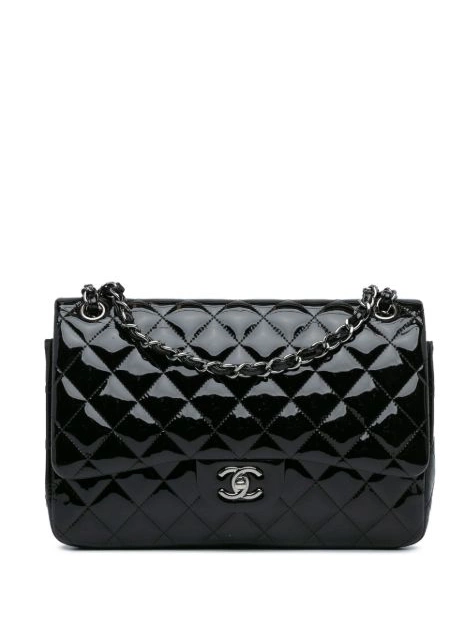 HOT SALE shoulder Women Classic CHANEL Flap 2014 Jumbo bag Double Patent 0422